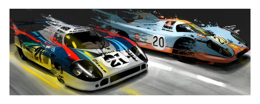Porsche 917 LH Martini and Gulf Livery