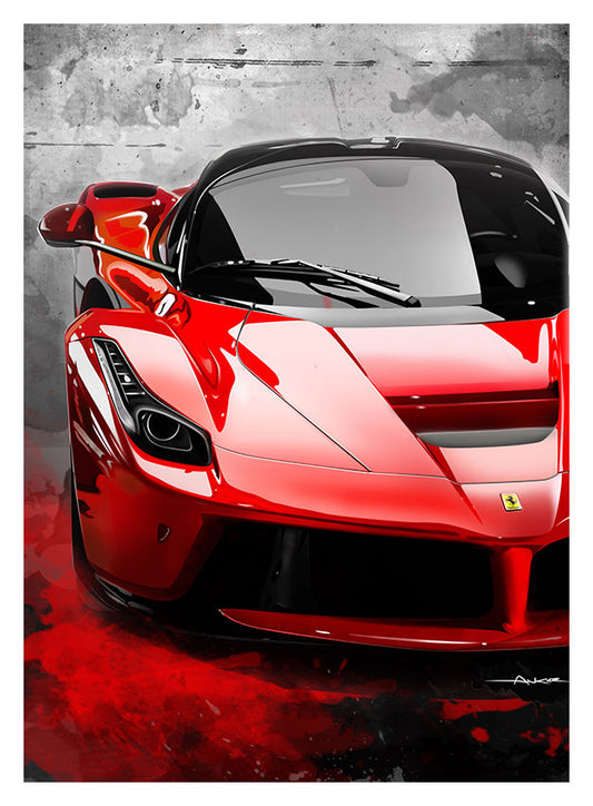 Ferrari LaFerrari Colors Poster