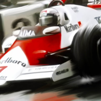 McLaren MP4/2 Alain Prost at 1984 Monaco GP