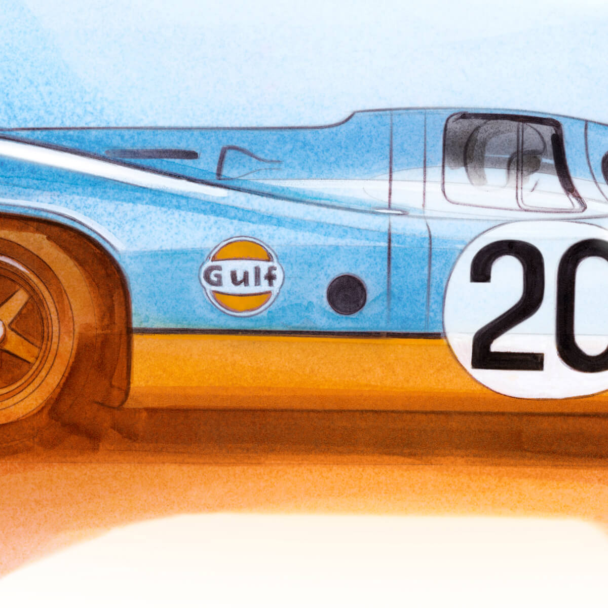 917 Gulf car poster - 1923Autos